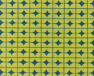 Loloi Venice Beach VB-03 Lime / Blue Area Rug aerial 7-6 x 9-6