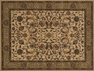 Loloi Stanley ST-01 Beige / Green Area Rug aerial 7-7 x 10-5