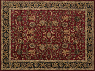 Loloi Stanley ST-01 Red / Charcoal Area Rug aerial 7-7 x 10-5