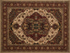 Loloi Stanley ST-07 Beige / Rust Area Rug aerial 7-7 x 10-5