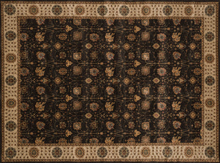 Loloi Stanley ST-09 Expresso / Beige Area Rug aerial 7-7 x 10-5