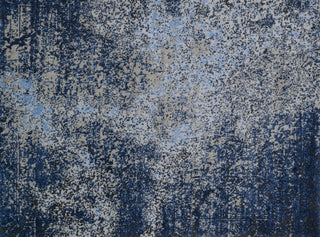 Loloi Viera VR-07 Grey / Navy Area Rug aerial 7-7 x 10-6