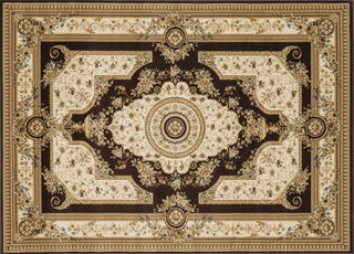 Loloi Welbourne WL-01 Coffee / Ivory Area Rug aerial 7-7 x 10-6