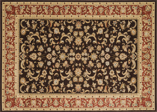 Loloi Welbourne WL-03 Coffee / Paprika Area Rug aerial 7-7 x 10-6
