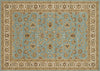 Loloi Welbourne WL-04 Blue / Ivory Area Rug aerial 7-7 x 10-6