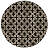 Loloi Goodwin GW-01 Black Area Rug aerial 7-7 x 7-7 round