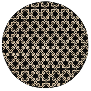 Loloi Goodwin GW-01 Black Area Rug aerial 7-7 x 7-7 round