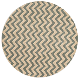 Loloi Goodwin GW-02 Ivory / Mist Area Rug aerial 7-7 x 7-7 round