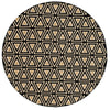 Loloi Goodwin GW-08 Black / Beige Area Rug aerial 7-7 x 7-7 round