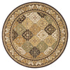 Loloi Welbourne WL-02 Multi / Coffee Area Rug aerial 7-7 x 7-7 round