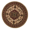 Loloi Stanley ST-07 Beige / Rust Area Rug aerial 7-7 x 7-7 rounds