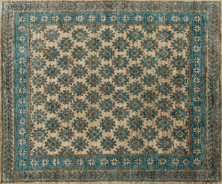 Loloi Nomad NM-01 Beige / Ocean Area Rug aerial 7-9 x 9-9