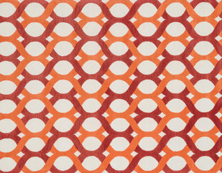 Loloi Weston HWS04 Red / Orange Area Rug aerial 7-9 x 9-9