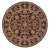 Loloi Maple MP-16 Red Area Rug aerial 8 x 8 round