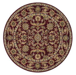 Loloi Maple MP-16 Red Area Rug aerial 8 x 8 round