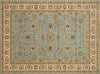 Loloi Welbourne WL-04 Blue / Ivory Area Rug aerial 9-2 x 12-7