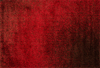 Loloi II Barcelona Shag BS-01 Red / Brown Area Rug overhead