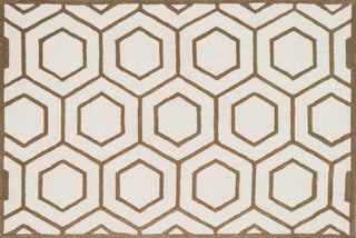 Loloi Celine CF-07 Ivory / Taupe Area Rug overhead