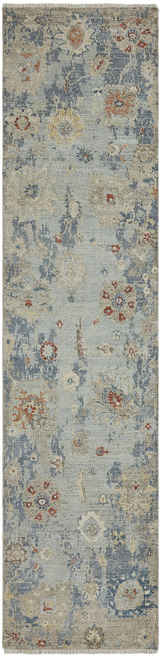 Ancient Boundaries Agerola AGE-1287 Blue Area Rug Texture Image