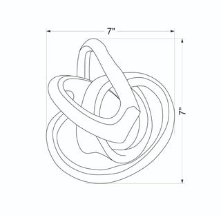 Surya Zahira AHZ-002 Metallic-Brass Line Drawing