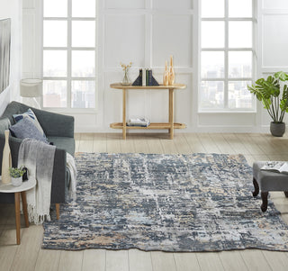 Ancient Boundaries Jaksen JAK-525 Blue Area Rug Lifestyle Image Feature