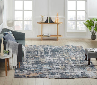 Ancient Boundaries Jaksen JAK-525 Blue Area Rug Lifestyle Image Feature