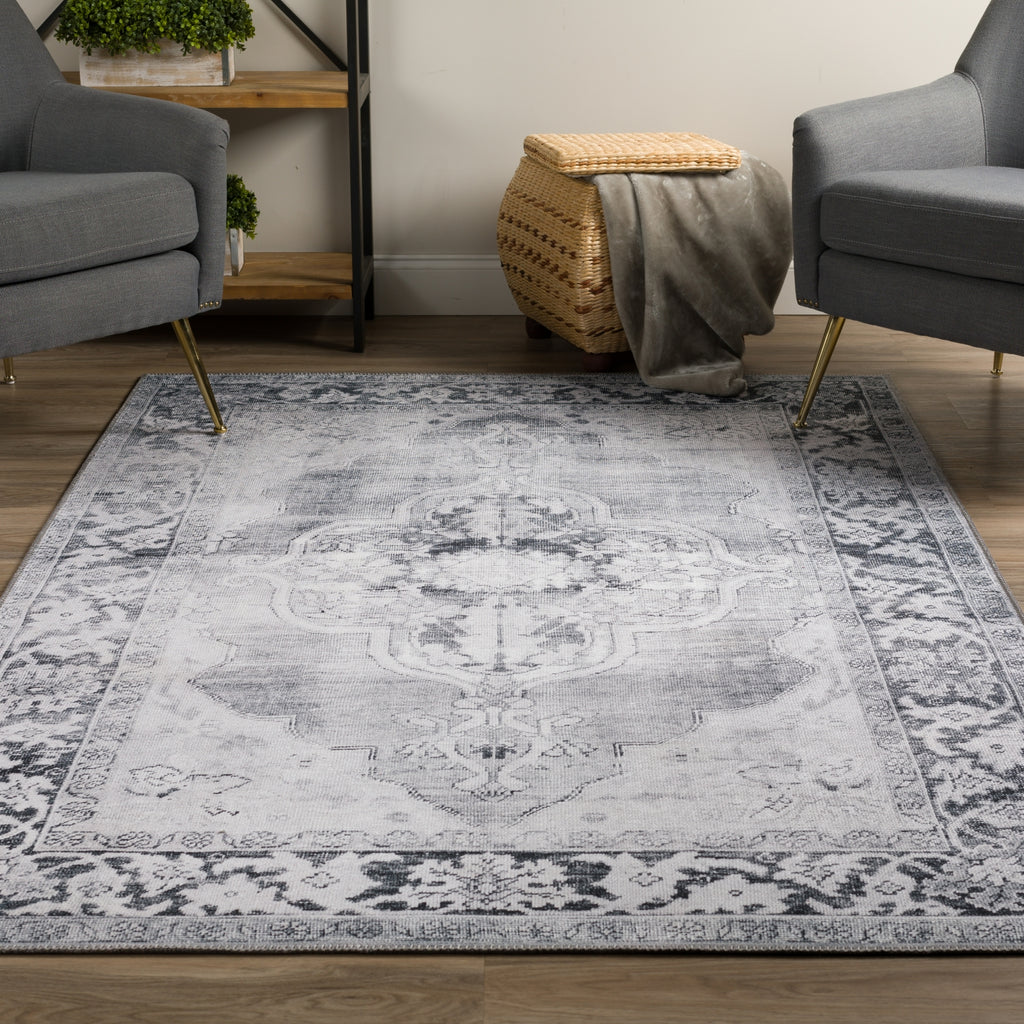 Piper Looms Kensington AKE36 Gray Area Rug Lifestyle Image Feature