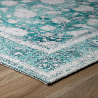 Piper Looms Kensington AKE37 Teal Area Rug