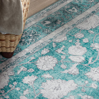 Piper Looms Kensington AKE37 Teal Area Rug