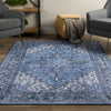 Piper Looms Kensington AKE38 Blue Area Rug Lifestyle Image Feature