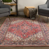 Piper Looms Kensington AKE38 Red Area Rug Lifestyle Image Feature