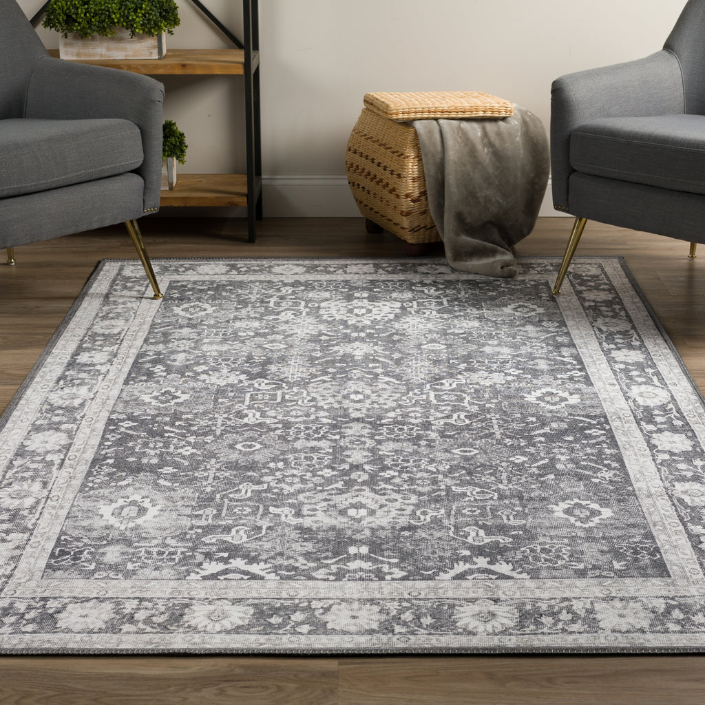 Piper Looms Kensington AKE39 Gray Area Rug Lifestyle Image Feature