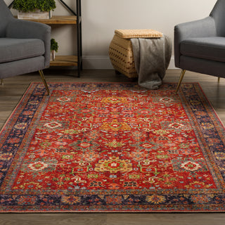 Piper Looms Kensington AKE39 Paprika Area Rug Lifestyle Image Feature