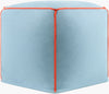 Livabliss Ackerly AKLPF-003 The prominent colors in this home decor item are: 'Powder Blue Corner Shot
