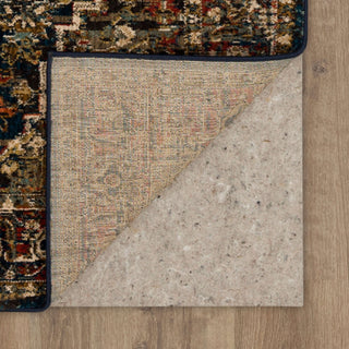 Karastan Spice Market Alcantara Sapphire Area Rug Back Image