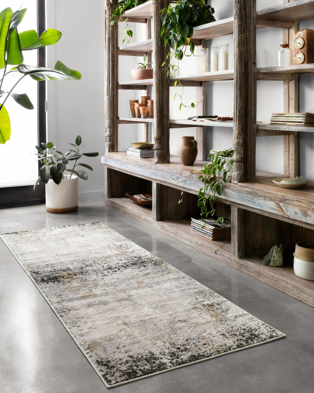 Loloi Alchemy ALC-02 Granite/Gold Area Rug Lifestyle Image Feature
