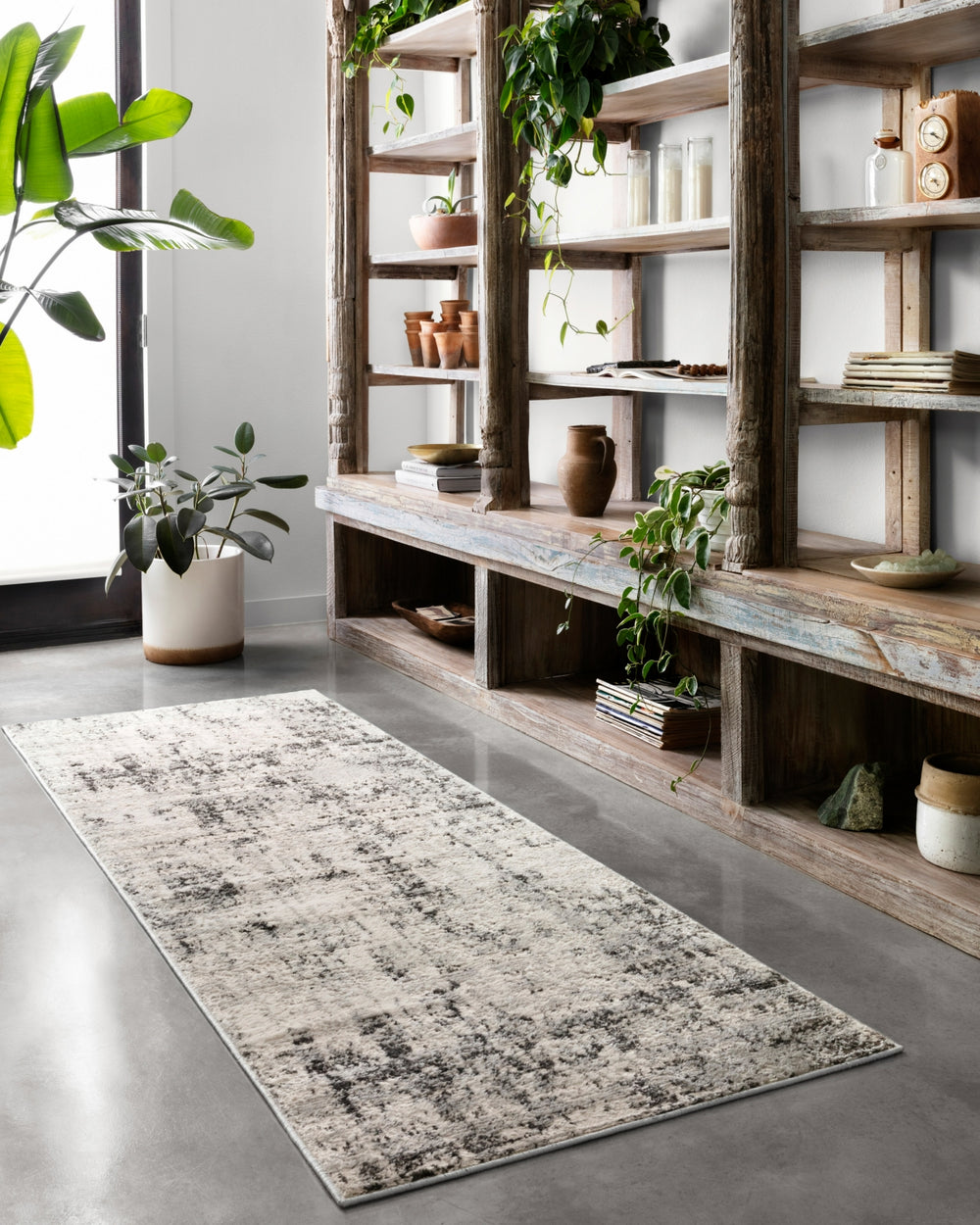 Loloi Alchemy ALC-04 Silver/Graphite Area Rug Lifestyle Image Feature