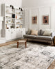 Loloi Alchemy ALC-04 Silver/Graphite Area Rug Lifestyle Image Feature