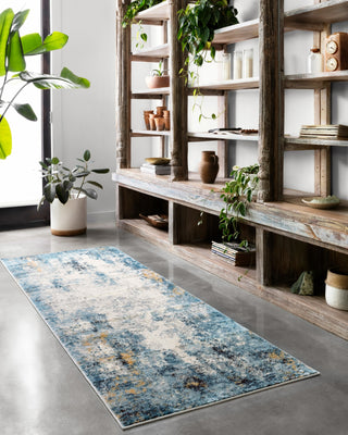 Loloi Alchemy ALC-05 Denim/Ivory Area Rug Lifestyle Image Feature