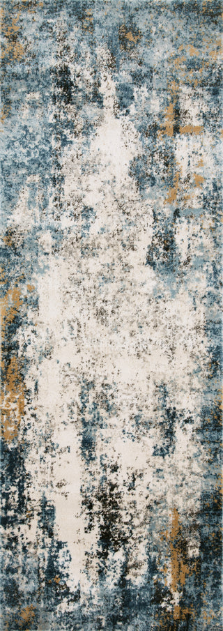 Loloi Alchemy ALC-05 Denim/Ivory Area Rug Runner Image