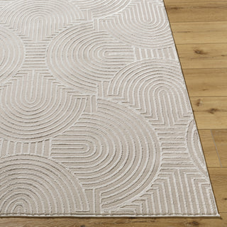 Livabliss Alder ALD-2324 Taupe Machine Washable Area Rug Corner 2