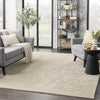 Nourison Alessia ALE01 Beige Area Rug by Reserve Collection Room Scene Feature