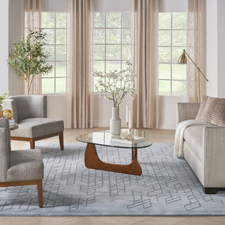 Nourison Alessia ALE01 Blue Area Rug by Reserve Collection