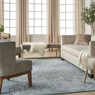 Nourison Alessia ALE01 Blue Area Rug by Reserve Collection