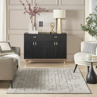 Nourison Alessia ALE01 Grey Area Rug by Reserve Collection