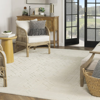 Nourison Alessia ALE01 Ivory Area Rug by Reserve Collection Room Scene Feature