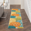 Nourison Aloha ALH05 Turquoise Multicolor Area Rug Corner Image