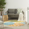 Nourison Aloha ALH05 Turquoise Multicolor Area Rug Room Image Feature