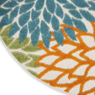 Nourison Aloha ALH05 Turquoise Multicolor Area Rug Texture Image