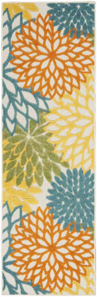 Nourison Aloha ALH05 Turquoise Multicolor Area Rug Main Image